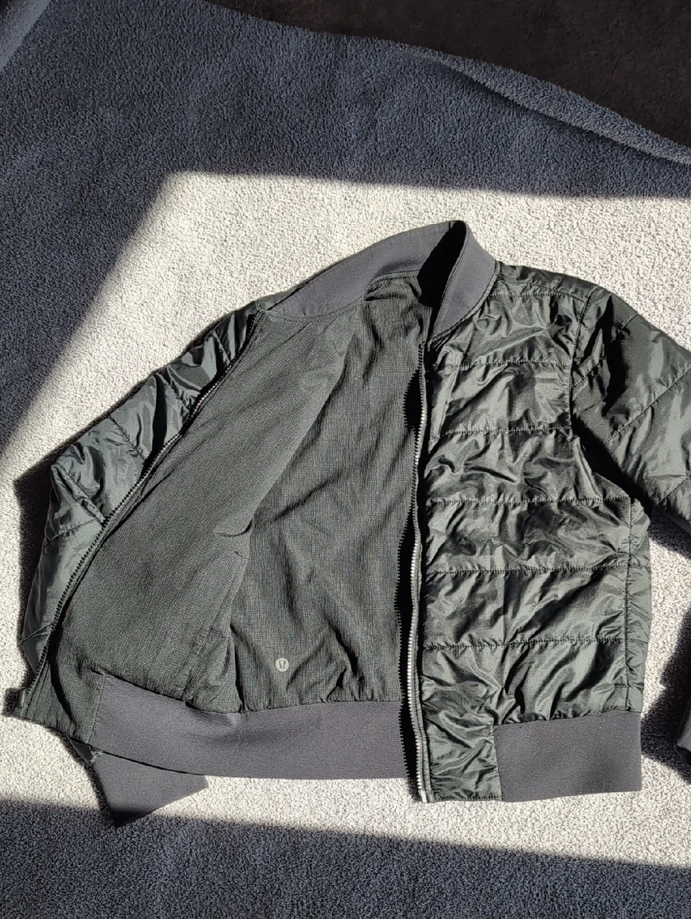 Lululemon Black Reversible Bomber Jacket Size 4